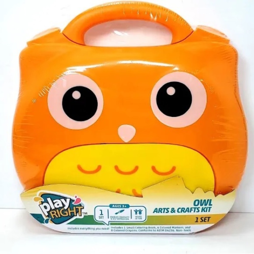 PlayRight Owl Arts & Crafts Kit 1 Set